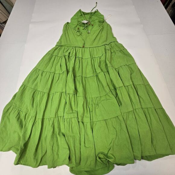 Free People x free-est Somewhere Sunny Maxi Dress in Kiwi - Picture 10 of 11